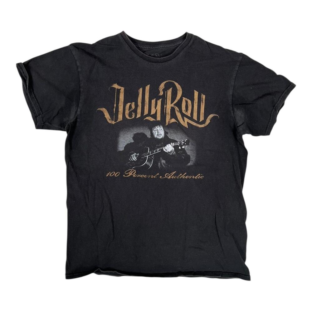 Jelly Roll T-Shirt Women's M Black 100 Percent Authentic Guitar Graphic Music